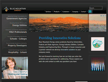 Tablet Screenshot of bluemountainenergy.com